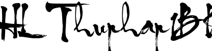 英文書法字體HL Thuphap1BK